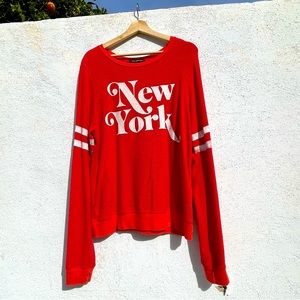 Wildfox Oversized New York Sweater